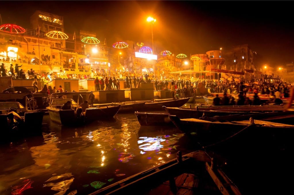 Dashashwamedh Ghat evening Ganga Aarti ceremony