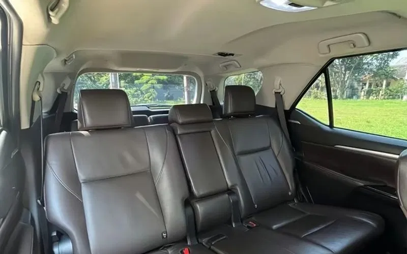 Toyota Fortuner premium interior cabin with luxurious leather seating