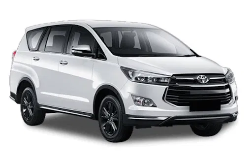 Toyota Innova Crysta line-up front quarter commercial taxi fleet Varanasi