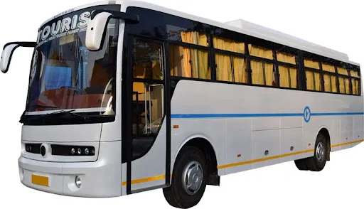 Force Traveller Maharaja edition luxury white van exterior side profile